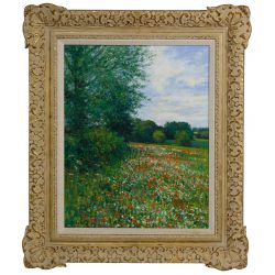 Charles Neal (English, b.1951) "Poppies and Chamomile..." Oil on Panel
