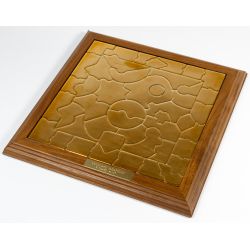 Richard Hunt (American, b.1935) "Landscape Variations" Bronze Puzzle Sculpture