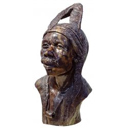 Darios Chikumbirke (Zimbabwean, 20th Century) Carved Stone Bust