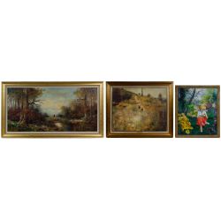 Unknown Artist (European, 20th Century) Oil on Canvas Landscape