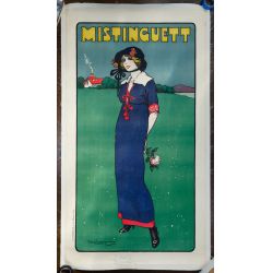 Daniel Thouroude De Losques (French, 1880-1915) "Mistinguett" Poster