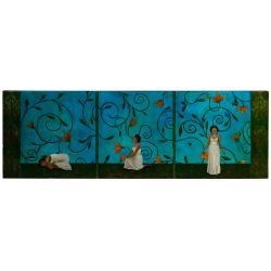 Unknown Artist (American, 20th Century) "The Metamorphosis" Acrylic on Panel