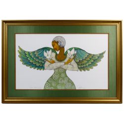 Charles Bibbs (American, 20th century) "Angel of Peace" Giclee on Paper