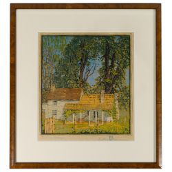 Gustave Baumann (German, 1881-1971) "Summer Breezes" Woodblock Print