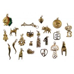 14k Yellow Gold and 10k Yellow Gold Pendant / Charm Assortment