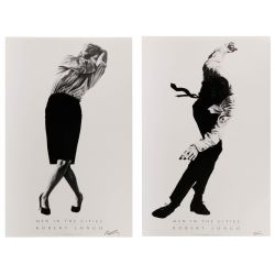 Robert Longo (American, b.1953) "Men in the Cities" Offset Lithographs