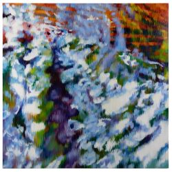 Jill Hackney (American, 21st Century) "Echo XXIII" Oil on Panel