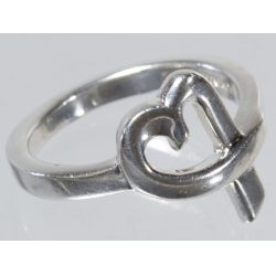 Tiffany & Co Sterling Silver Loving Heart Ring by Paloma Picasso