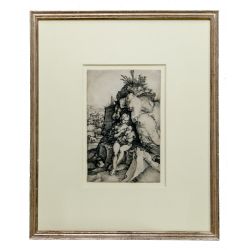 (After) Albrecht Durer "The Penance of St. John Chrystostum" Restrike Engraving