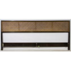 Mid-Century Modern Ebonized King-size Headboard by Edward Wormley for Dunbar