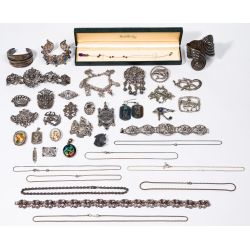 Sterling Silver and European Silver (800) Jewelry Assortment