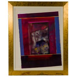 (Attributed to) Sherri Etkin (American, 20th Century) "Doorway: Window Series" Acrylic on Paper