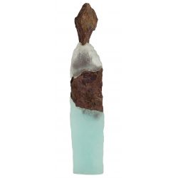 Thomas Scoon (American, b.1961) "Gathering Figure #1" Cast Glass and Slate Sculpture