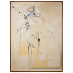 Randall Timmons (American, 20th Century) "End of the Line" Oil and Wax on Canvas