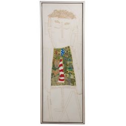 Jack J Freeman (American, 20th Century) "Sanitary American" Mixed Media Collage