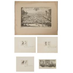 (After) Jacques Callot (French, 1592-1635) Etching and Engraving Assortment