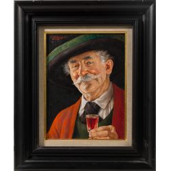 Otto Eichinger (Austrian, 1922-2004) Oil on Illustration Board