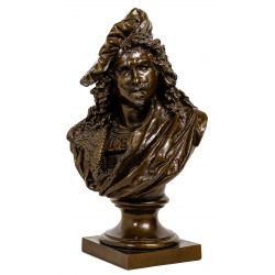 (After) A. Carrier (French, 1824-1887) "Rembrandt van Rijn" Bronze Statue