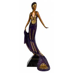 Erte (Romain de Tirtoff) (Russian / French, 1892-1990) "La Tosca" Bronze Sculpture