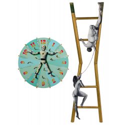 Yola Pilch (American, 21st Century) "Testing Time" Mixed Media