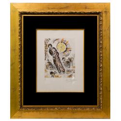 Marc Chagall (Russian / French, 1887-1985) "Soleil aux Amoreaux" Etching and Aquatint