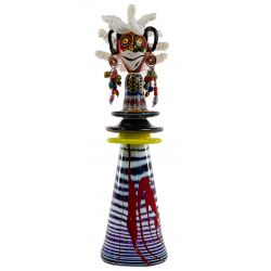 Gavin Heath (South African, b.1961) "African Figure #2" Glass Sculpture