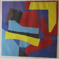 Ronaldd Ahlstrom, (American, 20th Century), Untitled lithograph