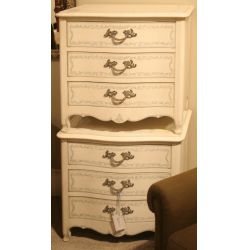 Widdicomb Pair of painted French Provincial style bedside tables