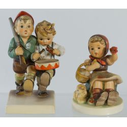 Hummel #50/I "Volunteers" TMK5 and #65 "Farewell" TMK6 Figurines