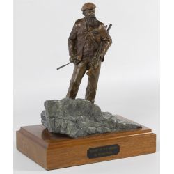 Michael Roche (American, 20th Century) "Keeper of the Greens" Mixed Metal Statue