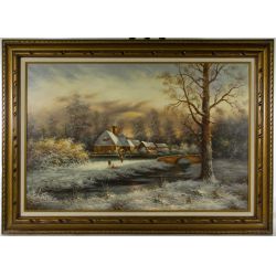 Albrecht Brinkmann (German, b.1930) "Tranquility" Oil on Canvas