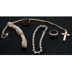 Sterling Jewelry including Bracelets, Ring, Necklace with Pendant