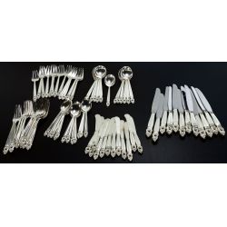 International Sterling Silver "Royal Danish" Service for Twelve