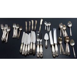 International Sterling Silver "Royal Danish" Flatware (47pcs)
