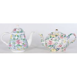 Staffordshire England Arthur Wood & Son Chintz Pattern Coffee and Tea Pot