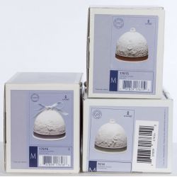 Lladro #7614 "Summer Bell" #7615 "Fall Bell" #7616 "Winter Bell" with original boxes