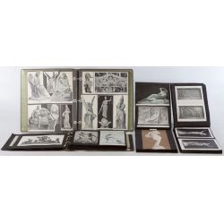 Collection of Scrap Books Containing Various Sculptures (4 Books)