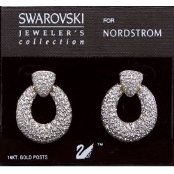Swarovski Wedding Earrings for Nordstrom in original packaging & box