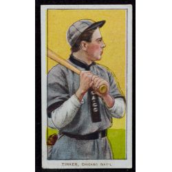 1909-1911 T206 Old Mill Back Joe Tinker Cubs Bat on Shoulder with PSA Authentication