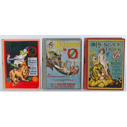 1923-1926 Ruth Plumly Thompson Books - The Cowardly Lion of OZ, Kabumpo in OZ and The Hungry Tiger of OZ