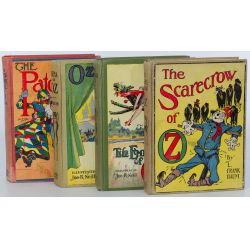 1907-1915 F. Frank Baum Books - The Patchwork Girl of OZ, Ozma of OZ, The Emerald City of OZ and The Scarecrow of OZ