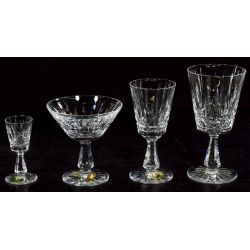 Waterford "Rosslare" Stemware Water, Claret, Tall Sherbet, Cordial