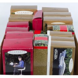 Collection of Hallmark Star Trek Christmas Ornaments (19 Pieces)