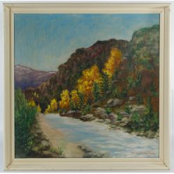 Florence W. Whitson (American, 20th Century) "Untitled" Oil on Board