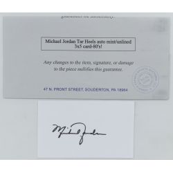 1980s Michael Jordan Cut Signature - N. Carolina Tar Heels with COA