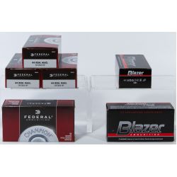 Federal and Blazer .44 Remington Hollow Point Centerfire Pistol Cartridges
