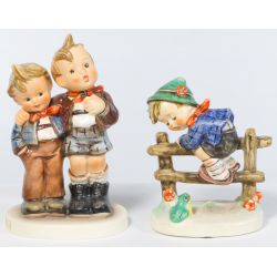 Goebel Hummel #123 "Max and Moritz" & #201 2/0 "Retreat to Safety" both TMK6