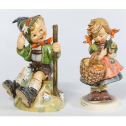 Goebel Hummel #315 "Mountaineer" & #355 "Autumn Harvest" both TMK6