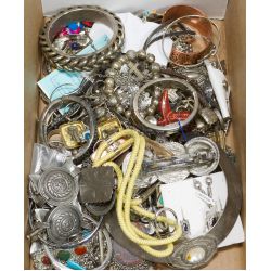 Collection of Southwestern-style Jewelry including bracelets, rings, more