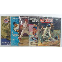 Collection of (5) 1060-1972 Baseball Yearbooks and Official Programs